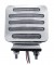 Flatline Double Face Double Post Square Clear LED