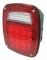 Jeep & Mid-Sized Truck Red Stop, Turn & Tail LED with License Light, (42 Diodes)