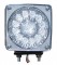 Super Diode Double Face Double Post Square Clear LED, Driver Side, (38 Diodes)