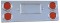 Rear Center Panel with 4 x 4inch & 2 License Light LED